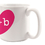 Cathy's Concepts HRT-3900 Personalized Heart of Love Large Coffee Mugs (Set of 2)