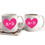 Cathy's Concepts HRT-3900 Personalized Heart of Love Large Coffee Mugs (Set of 2)