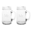 Cathy's Concepts MR1190-2 Mr. & Mr. Old Fashioned Drinking Jar Set