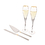 Cathy's Concepts S1780G Personalized Gold Champagne Flutes & Cake Serving Set