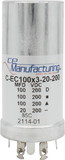CE Manufacturing C-EC100X3-20-200 Capacitor 200V, 100/100/100/20µF, Electrolytic
