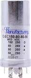 CE Manufacturing C-EC150-80-80-50 Capacitor - CE Mfg., 250 V, 150/80/80/50 μF