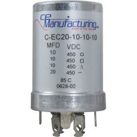 CE Manufacturing C-EC20-10-10-10 Capacitor 450V, 20/10/10/10 &#181;F