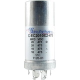 CE Manufacturing C-EC2010X2-475 Capacitor 475V, 20/20/10/10µF, Electrolytic