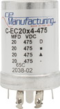 CE Manufacturing C-EC20X4-475 Capacitor 475V, 20/20/20/20&#181;F, Electrolytic