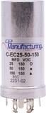 CE Manufacturing C-EC25-50-150 Capacitor - CE Mfg., 150V, 25/50/150μF, Electrolytic