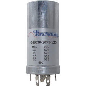 CE Manufacturing C-EC30-20X3-525 Capacitor 525V, 30/20/20/20 &#956;F