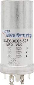 CE Manufacturing C-EC30X3-525 Capacitor 525V, 30/30/30 &#956;F