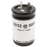 Generic C-EC32-32-500CE Capacitor - 500V, 32/32µF, Electrolytic