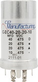 CE Manufacturing C-EC40-20-20-10 Capacitor 475V, 40/20/20/10µF