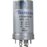 CE Manufacturing C-EC40-20-20 Capacitor 500V, 40/20/20 μF