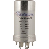 CE Manufacturing C-EC40-40-30 Capacitor 40µF/450V, 40µF/400V, 30µF/350V
