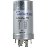 CE Manufacturing C-EC40X4-350 Capacitor 350V, 40/40/40/40 μF