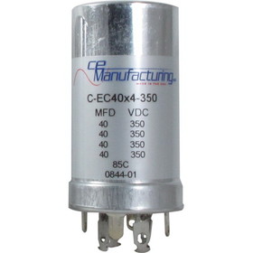 CE Manufacturing C-EC40X4-350 Capacitor 350V, 40/40/40/40 &#956;F
