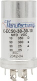 CE Manufacturing C-EC50-30-30-10 Capacitor 50µ