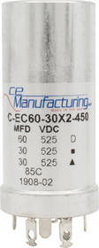 CE Manufacturing C-EC60-30X2-450 Capacitor 450V, 60/30/30uF, Electrolytic