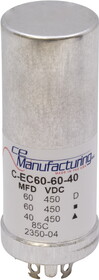 CE Manufacturing C-EC60-60-40 Capacitor - CE Mfg., 450V, 60/60/40 &#181;F