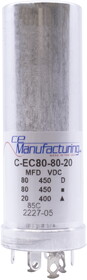 CE Manufacturing C-EC80-80-20 Capacitor - CE Mfg., 450V, 80/80/20&#181;F