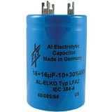 F&T C-ECX-XFT Capacitor - F&T, Multi-Section, Electrolytic