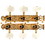 Gotoh P-GGT-105-G Tuners - Gotoh, Lyra-style for Classical Guitar, 39mm, Gold, Price/Package of 6