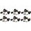Gotoh P-GGT-14-X Tuners - Gotoh, Mini 510 Locking, 6-in-a-line, Price/Package of 6