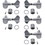 Gotoh P-GGT-17-L2R3C Tuners - Gotoh, Compact 707 for Bass, chrome, 2+3, Price/Package of 5