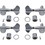 Gotoh P-GGT-17-X Tuners - Gotoh, Compact for Bass, 2 per side, Price/Package of 4