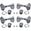 Gotoh P-GGT-57-C Tuners - Gotoh, Res-O-Lite, Enclosed Bass, chrome, 2 per side, Price/Package of 4