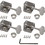 Gotoh P-GGT-58-N Tuners - Gotoh, for Pre-CBS Fender Bass, nickel, 4-in-a-line, Price/Package of 4