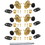 Gotoh P-GGT-75 Tuners - Gotoh, SD510, gold, round knobs, 3 per side, Price/Package of 6