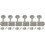 Gotoh P-GGT-81 Tuners - Gotoh, Relic, SD91, oval knob, 6-in-a-line, aged nickel, Price/Package of 6