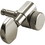 Kluson P-GKLU-KL3801N Tuners - Kluson, 3 per side, Locking, Large Metal knob, Nickel, Price/Package of 6