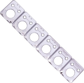 Graphtech P-GRT-F201-C Installation Plates - InvisoMatch for Ratio Tuners, Fender Style 2 Pin Hole