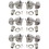 Grover P-GRV-102X Tuners - Grover, Rotomatic, 3 per side, Price/Package of 6