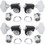 Grover P-GRV-143C Tuners - Grover, Lightweight Bass, 20:1, Chrome, 2 per side, Price/Package of 4