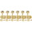 Fender P-GTMH06 Tuners - Fender&#174;, Vintage Stratocaster / Telecaster, 6 in line, gold, Price/Package of 6