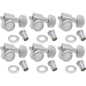Fender P-GTMH08 Tuners - Fender, Locking Tuners, 6 in line, satin chrome