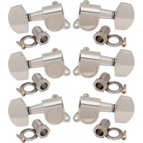 CE Distribution P-GTUN-1-C Tuners - Sealed, 45&#176; Screw Mount, Schaller-style Knob, 3 per side