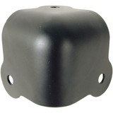 CE Distribution P-H1099 Corner - Black Steel, 3-Hole, 18 Gauge