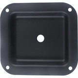 CE Distribution P-H190 Jack Plate - 1-Hole, Metal, 4.02" x 4.40", Black