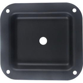 CE Distribution P-H190 Jack Plate - 1-Hole, Metal, 4.02&quot; x 4.40&quot;, Black