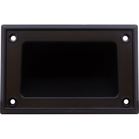 CE Distribution P-H289 Handle - Pocket, Black, Plastic, Recessed for Cabinet
