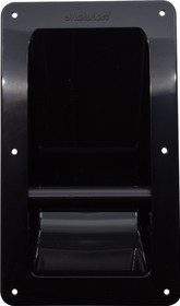 Marshall P-H296 Handle - Marshall, Black Plastic, Recessed for Cabinet
