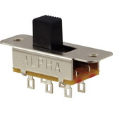 Alpha P-H35-242 Switch - Alpha, Slide, DPDT, Replacement for Fender®