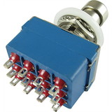 CE Distribution P-H410 Switch - Footswitch, 4PDT, Blue, 12 Pins