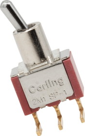 Carling P-H544 Switch - Carling, Mini Toggle, SPDT, On-On, PC Mount, right angle