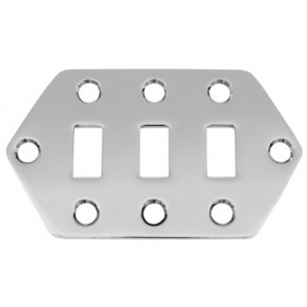 CE Distribution P-H708 Control Plate - Jaguar Style, Selector Switch, Chrome