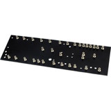 CE Distribution P-HTUR-33 Turret Board - Black, 2mm, Loaded with 33 Turrets, 230mm x 70mm
