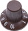 CE Distribution P-K328-X Knob - Mini Witch Hat, Knurled shaft,1-10 Skirt, 0.9" diameter