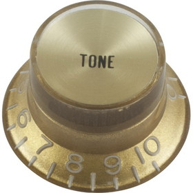 CE Distribution P-K546-X Knob - Top Hat, Gold with Gold Cap, Gibson Style